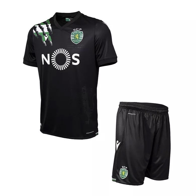 Camiseta Lisboa Replica Segunda Ropa Niños 2020/21 Negro